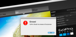 Risolvere errori GoPro Studio
