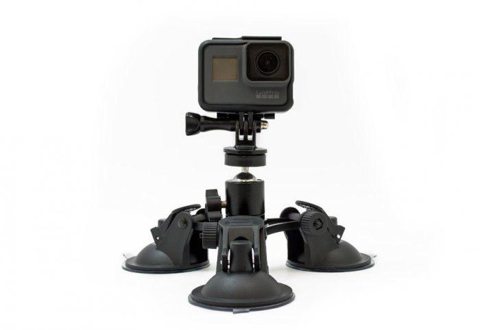 Tripla Ventosa per GoPro