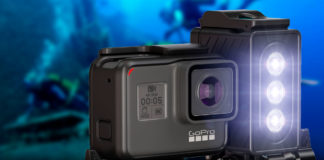 illuminazione subacquea per gopro