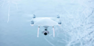 volare con drone in inverno