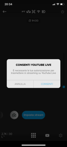 Diretta streaming GoPro HERO7 Black