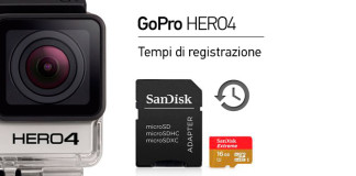 GoPro HERO 4 Tempi di Registrazione