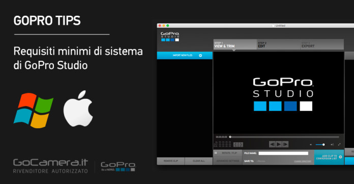 GoPro Studio Requisiti Minimi di Sistema