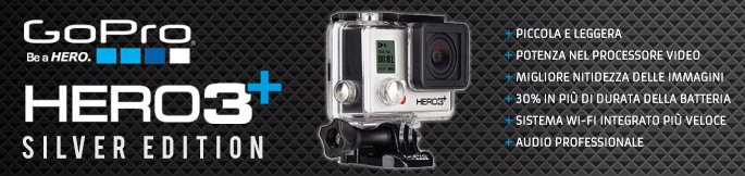 Nuova GoPro HERO3+ Silver Edition