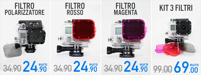 filtri polarpro per gopro hero3