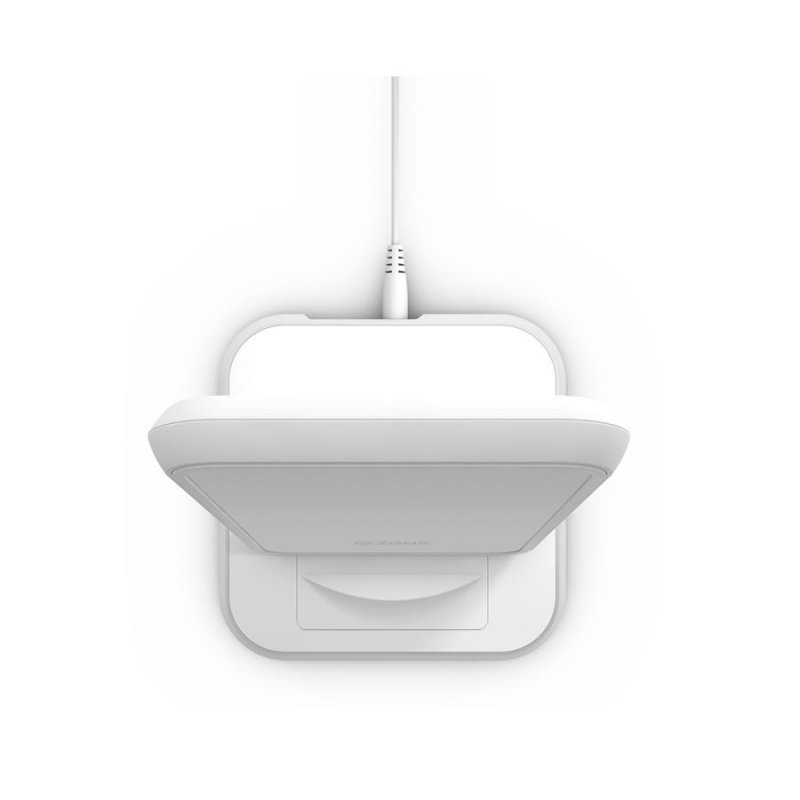 Zens Supporto per ricarica wireless 10W Bianco alluminio