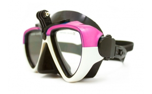 GoMask Purple Maschera Subacquea con Supporto GoPro