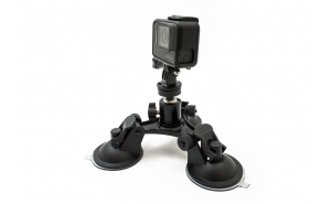 GoCamera Supporto Tripla Ventosa per GoPro