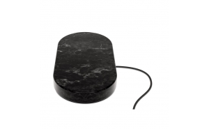 Einova Dual Wireless Charging Stone - Marmo Nero