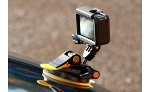 iSHOXS Supporto a ventosa in alluminio per GoPro