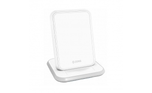 Zens Supporto per ricarica wireless 10W Bianco alluminio