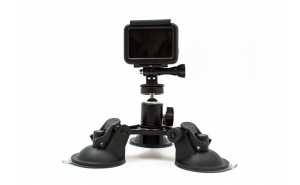 GoCamera Supporto Tripla Ventosa per GoPro