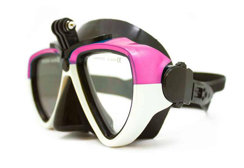 GoMask Purple Maschera Subacquea con Supporto GoPro