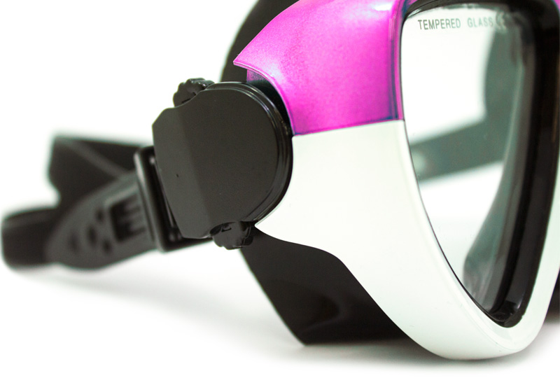 GoMask Purple Maschera Subacquea con Supporto GoPro