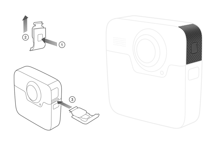 GoPro sportello laterale di ricambio per Fusion