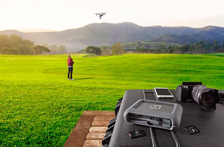 LaCie DJI Copilot hard disk e power bank per droni e GoPro