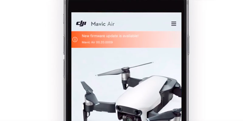 dji mavic air video supporto